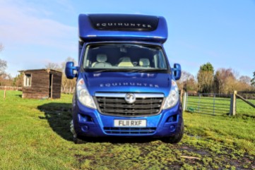 Equihunter Arena 3.5 tonne horsebox for sale on a Vauxhall Movano chassis